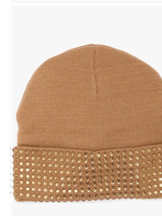 NWT Kurt Geiger London Logo Patch Crystal Cuff Beanie One  display picture 1
